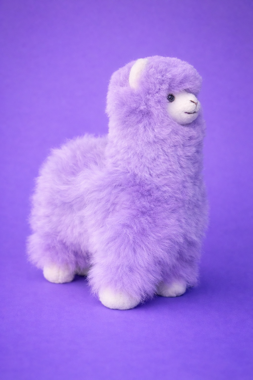 Paarse Alpaca Knuffel – Handgemaakt uit Peru