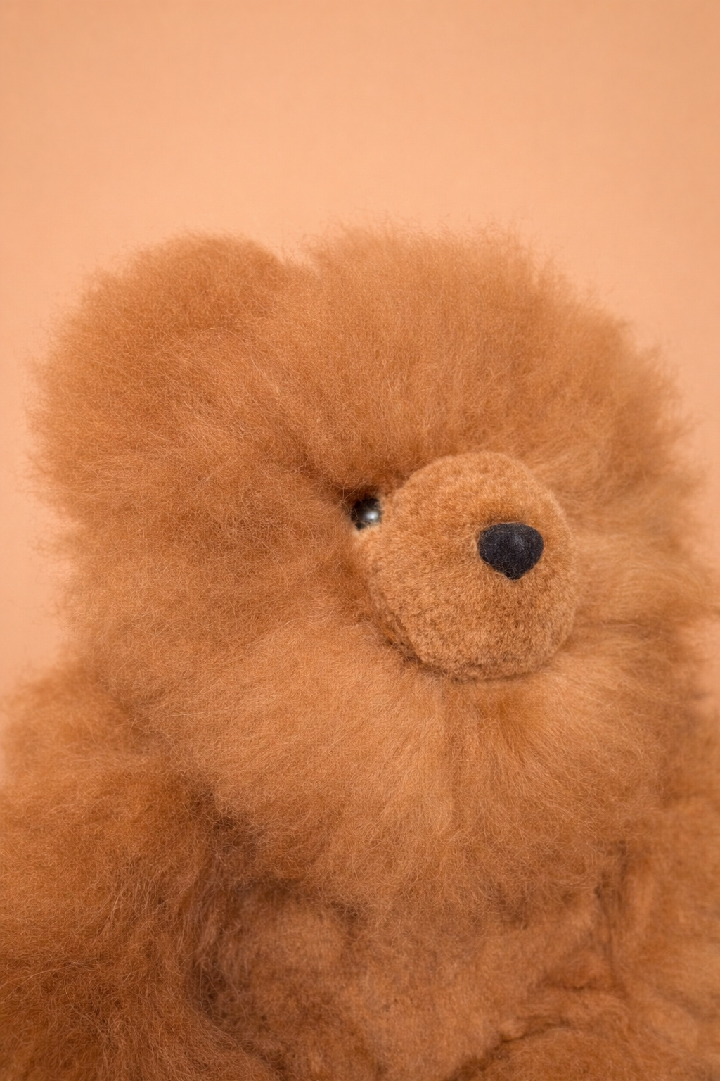 Camel Teddybeer in Baby Alpaca – Handgemaakt uit Peru