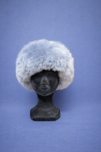 Grijze Russische Muts – Baby Alpaca, Handgemaakt